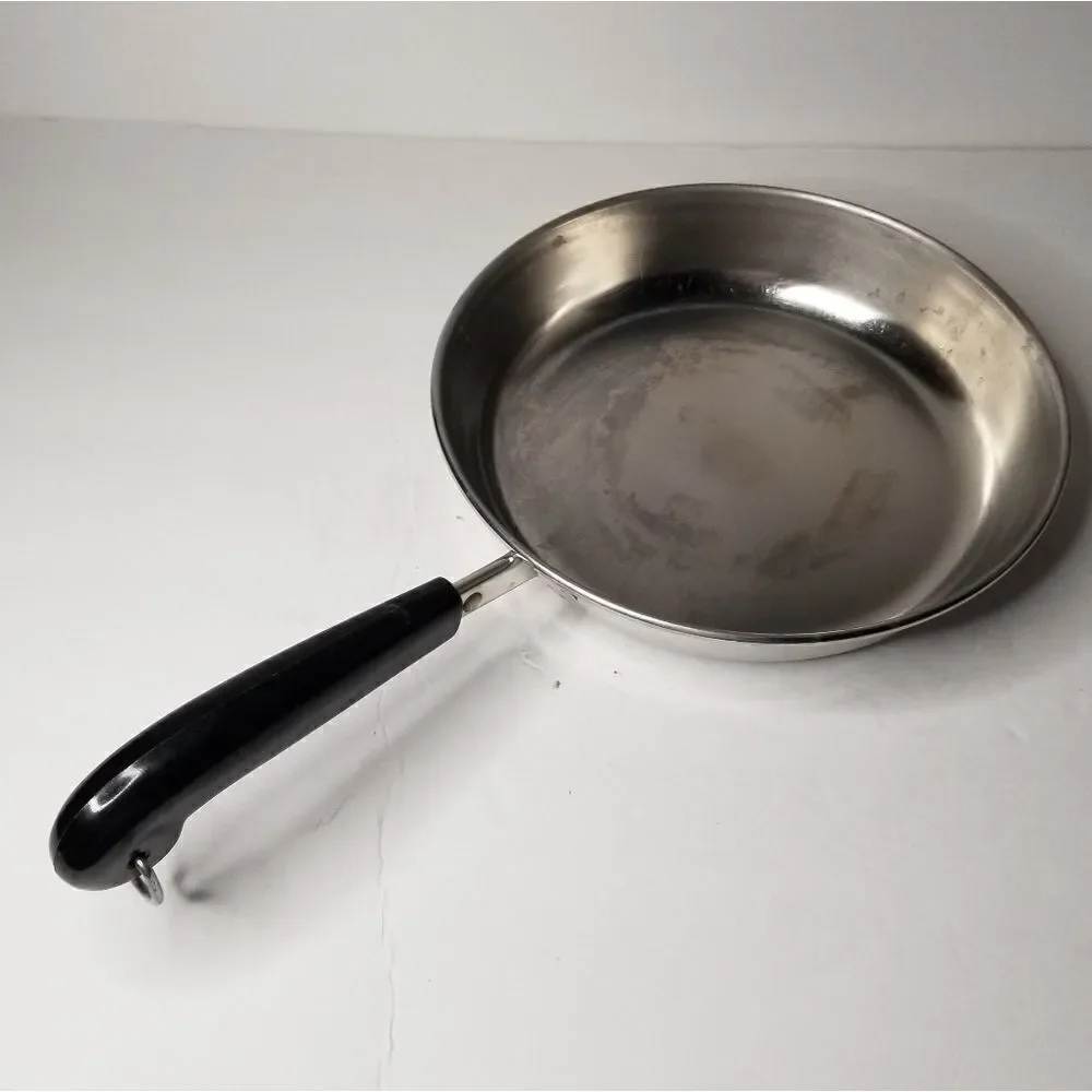 Revere Ware 9 in frying pan USA made stainless steel